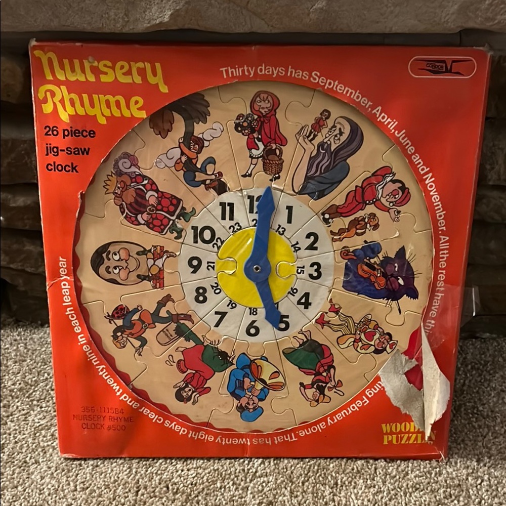 Condor Nursery Rhyme Jigsaw Clock Puzzle